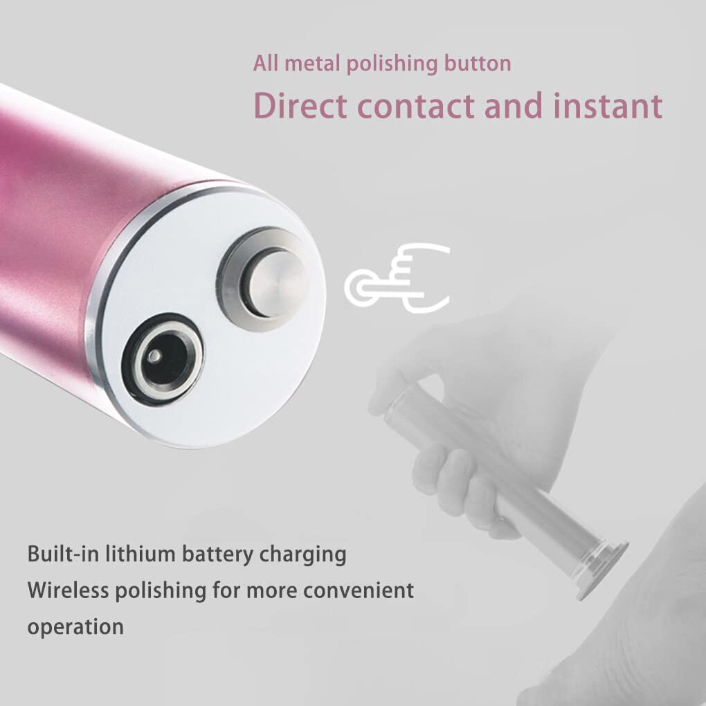Lima per Piedi elettrica Senza Fili USB Macchina per la rimozione del callo Pelle Morta Peel Segatura File Strumenti per Pedicure Piedi Cura del Tallone, Rosa