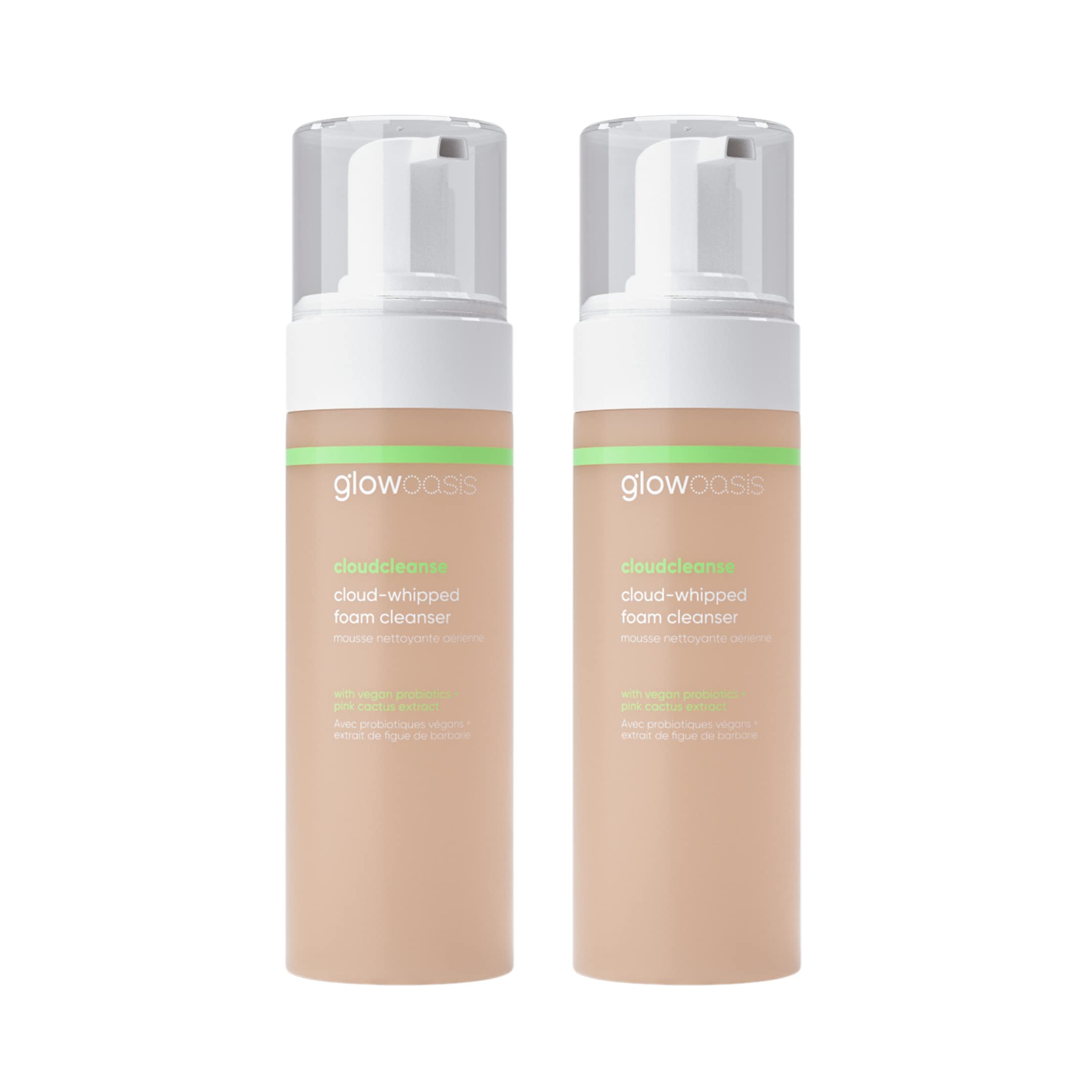 Cloudcleanse duo, two pack facial cleansers, cloud-whipped foam cleanser