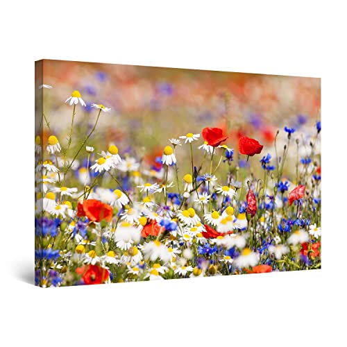 Decoration Murale Salon Moderne Tableau Fleurs Toile Lumineux 80 x 120