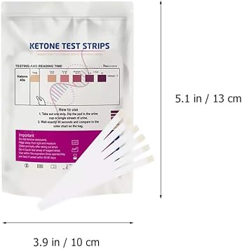 Ketone Test Strips and Measurement. 2 Pack/200pcs