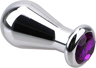 Tapón Anal Con Bolas De Cristal De Aleación De Aluminio De Gran Tamaño, Juguete Sexual Para Hombres Y Mujeres, Productos Para Adultos, Color Blanco S