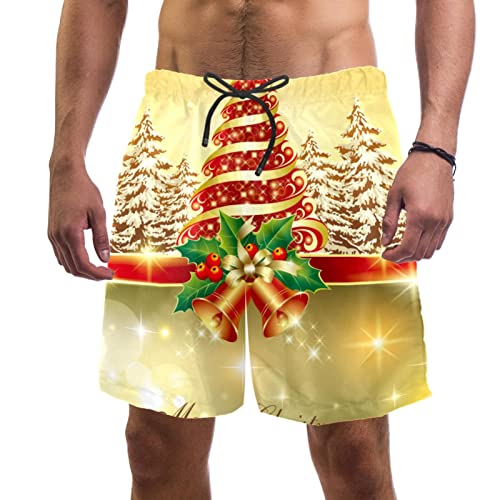 Maillots de bain hommes cadeau original short plage motif sapin forêt jdez