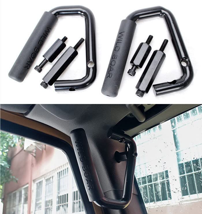 SA VULCAN JK Wrangler Metal Grab Handles Sturdy WILD BOAR Aluminum FITMENT 2007-2018 (RED)