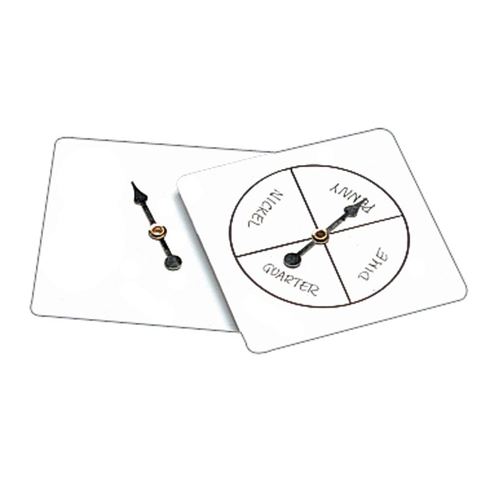hand2mind Blank Dry Erase Spinner Wheel, Probability