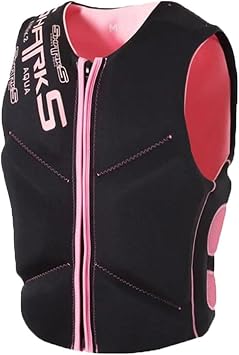 Swimming Vest | Lightweight & Quick Drying | Zipper | Kayaking, Swimming Training, Boating - Water Sports Pink,XL