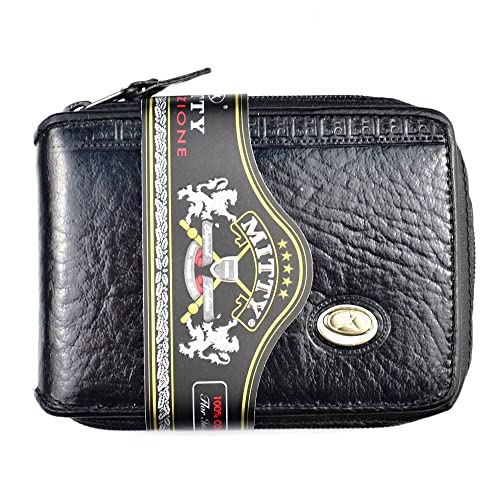 Carteira Masculina De Couro Ziper Mitty - M1z