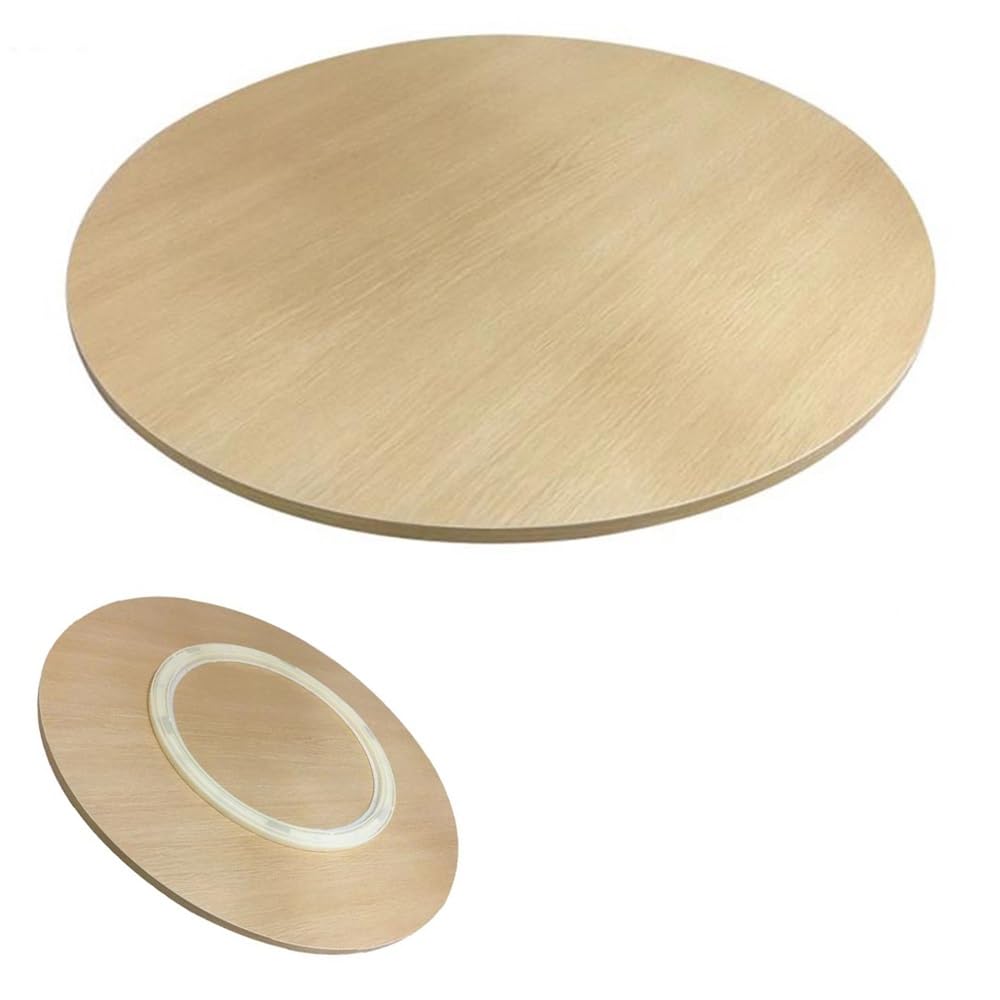 Ø50-100cm Plateau De Service De Table À Manger Plateau Rotatif en Bois