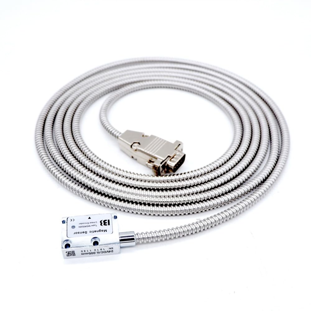 Encoder lineare, Fresatrice ad Alta precisione for tornio e rettificatrice DRO Magnetica 5V 0,005mm Encoder lineare Magnetico,Strumenti DRO(MSR5000-3000mm)
