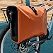 Colaxi Waterproof Bike Pannier,Bicycles Rear Rack Bag,PVC Backseat Storage Pouch for Cycling Cargo Touring Commute Traveling, Orange