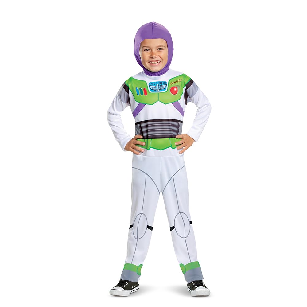 Disfraz Infantil de Buzz de Toy Story 4, Licencia Oficial de Disguise, Ajuste Cómodo y Diseño Detallado, Para edades de 7 a 8 años, 4 a 6 años