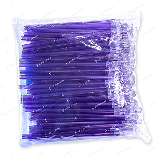 1000 Dental Saliva Ejectors Disposable - Medical Grade Latex Free Evacuation Suction Tips - Flexible Purple Tube With Purple Tip In (10 Bags Of 100) By Plastcare Usa #TOP6