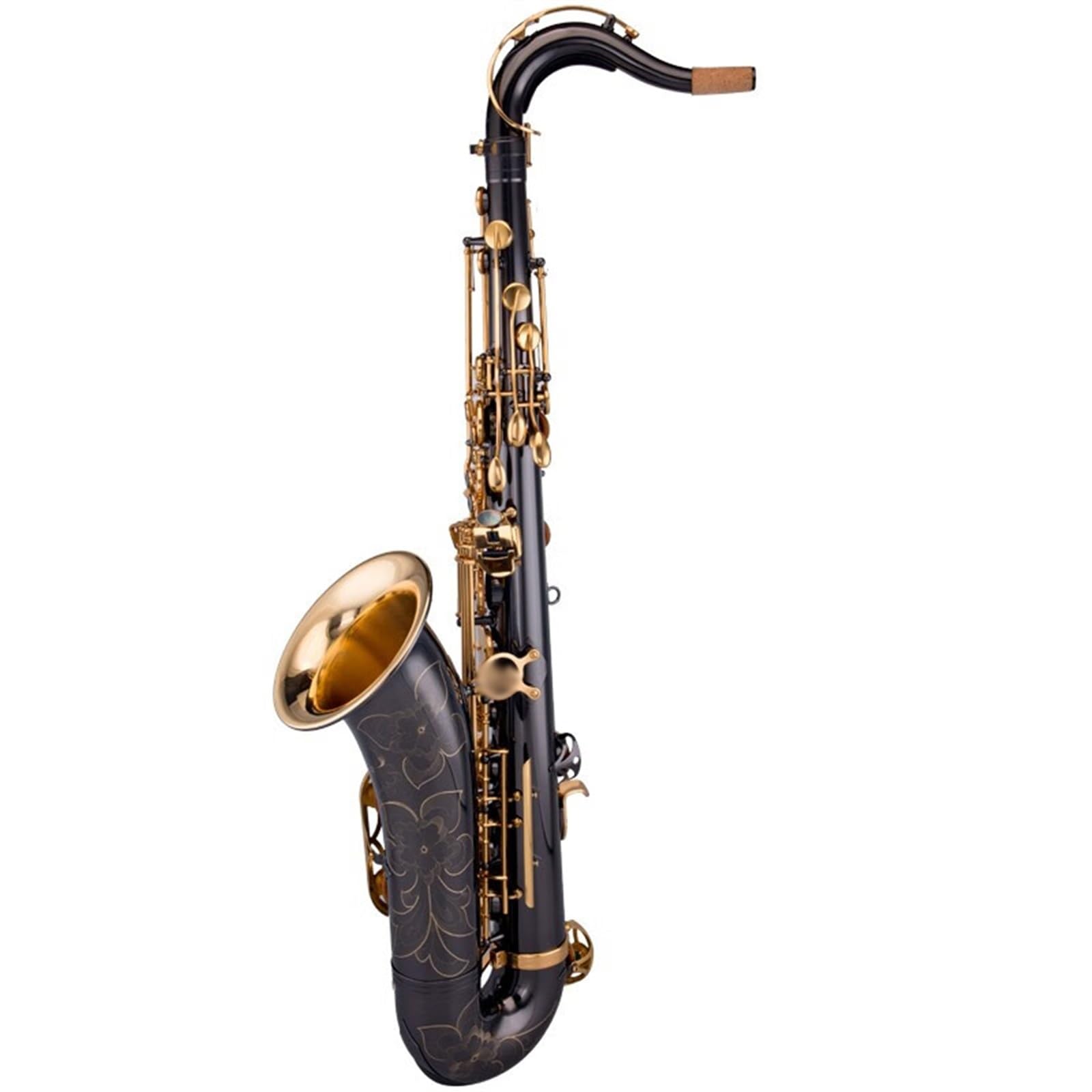 Saksofon Saksofon Czarny Nikiel Złoto I Miedź Duży Róg Gradowany Profesjonalny Instrument E-flat Czarny Nikiel Jasny Nikiel