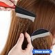 2 Stück Läusekamm Schuppenkamm Dandruff Comb Rostfreier Stahl Flohkamm Stainless Steel Fine Tooth Comb Läusekamm mit Silikongriff für Pflegen und Entfernen von Schuppen Oder LäusenLäuse