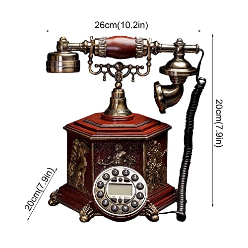 CORTE Telefoon vaste telefoons Huis telefoons wijzerplaat vintage antieke huizen Telefoontafel Decoratie, retro Kantoor… - Image 3