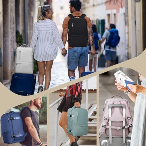 Miniatura 7 de Xkdoai Mochila 40x30x20 Mochila Viaje Cabina Avion Mochila De Viaje Para Ryanair Equipaje De Mano Con Bolsa Antirrobo Bolsillo De Botellas Para Viaje Corto