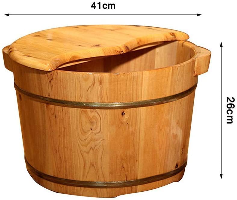 Cubeta de Masaje para Pies de Madera Hecha a Mano miniatura 2