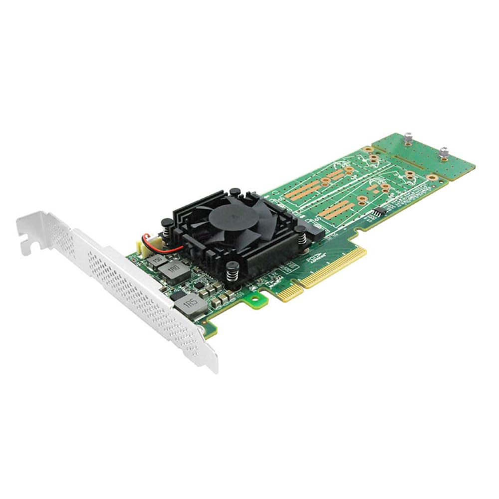 PCI Express x 8 to Quad M.2 NVMe SSD Switch Adapter