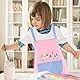Wasserdicht Kinder Malkittel,2Pcs Malschürze Kinder,kittel kinder malen Malerkittel für Kinder mit Ärmeln Bastelschürze,für Malen,Kochen,Basteln,Ton,Laboraktivität,für Jungen und Mädchen(Blau Rosa)