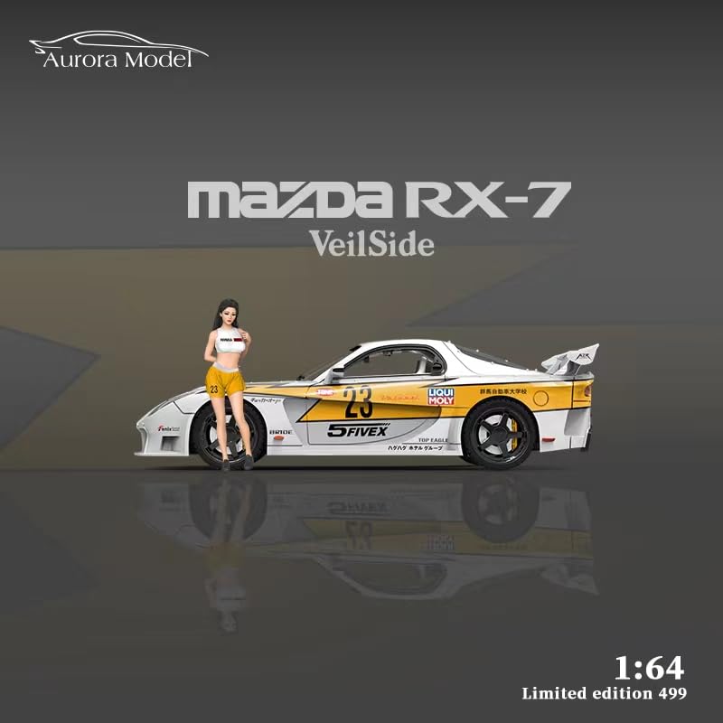 1/64 Mazda マツダ RX7 ヴェイルサイド VeilSide RX-7 1/64 マツダ RX-7 VeilSide Fortune Grey(右ハンドル)[MINI GT