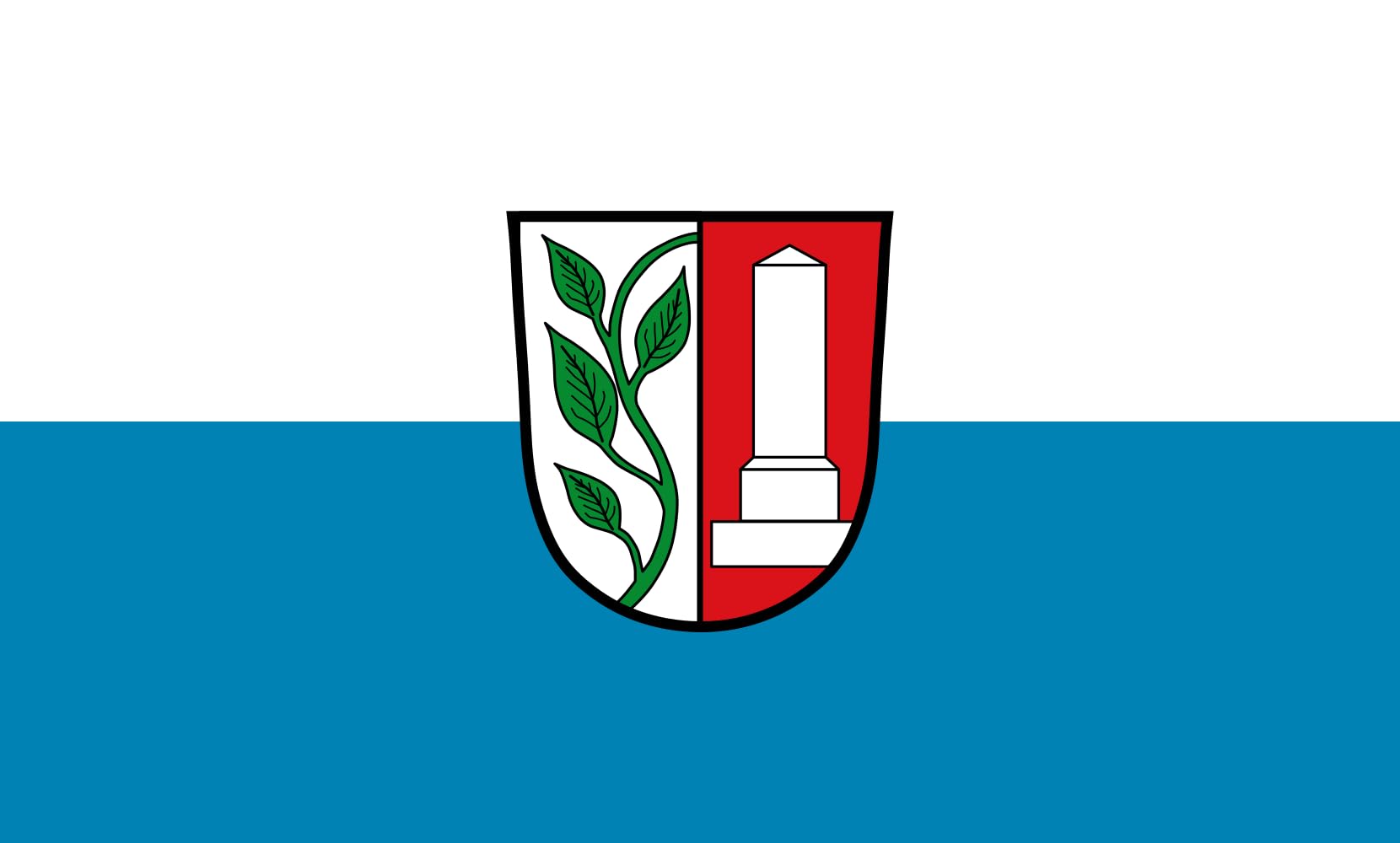 Drapeau paysage Denkendorf de 1.35m² pour décoration de jardin et fêtes