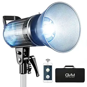 GVM 100W LED Video Light,CRI 97 dimmable Spotlight,App Control Continuous Output Lighting 3200-5600K Daylight Balance Used for Portrait Photography,Video Recording and Outdoor Shooting
