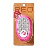 RED by Kiss Stainless Steel Ped Egg Foot File 2 in-1 Callus Remover for Dry and Wet Feet, Smooth Rough Skin, Include 2 Grit (Soft & Hard), Washable Foot Scrubber for Cracked Heels