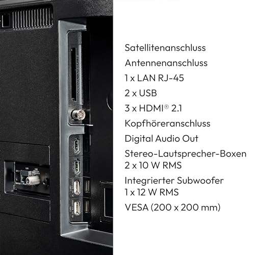 MEDION X15073 (MD 31257) 125,7 cm (50 Zoll) QLED Fernseher (Android TV, 4K, Dolby Vision HDR, Dolby Atmos & DTS X, Subwoofer, Netflix, Prime Video, Smart TV) – Bild 6