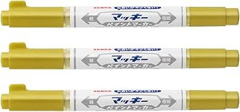 Amazon.co.jp: ゼブラ 油性ペン マッキーペイントマーカー極細 金 3色