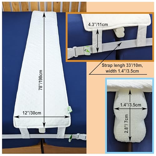 Image of Insieme 12 x 78 Inch Bed Bridge Twin /Twin XL to King Converter Kit - Bed Gap Filler for Combining Mattresses and Securing in Place. King Maker Mattress Extender - Pad & Strap Combo - Premium Fit