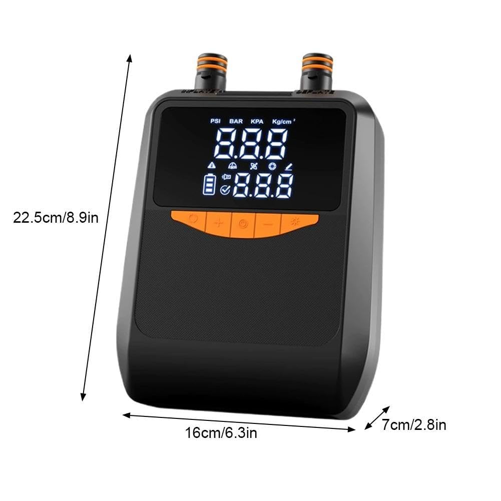 Pompe à pagaie électrique rechargeable, pompe de 20 psi, 6000 mAh, gonflage automatique avec pompes S, dégonflage, et