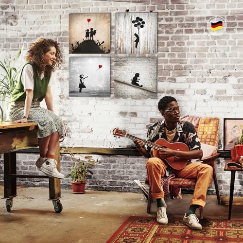 Tableaux Banksy Collage Novart N039243a décoration moderne prête à poser