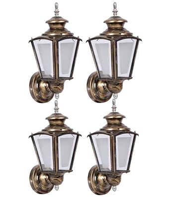 Antique Metal Waterproof Outdoor Lighting Exterior Wall Light for Terrace Walls, Terrace Gardens, Outdoor Walls, Boundary Walls, Balcony Walls (4)