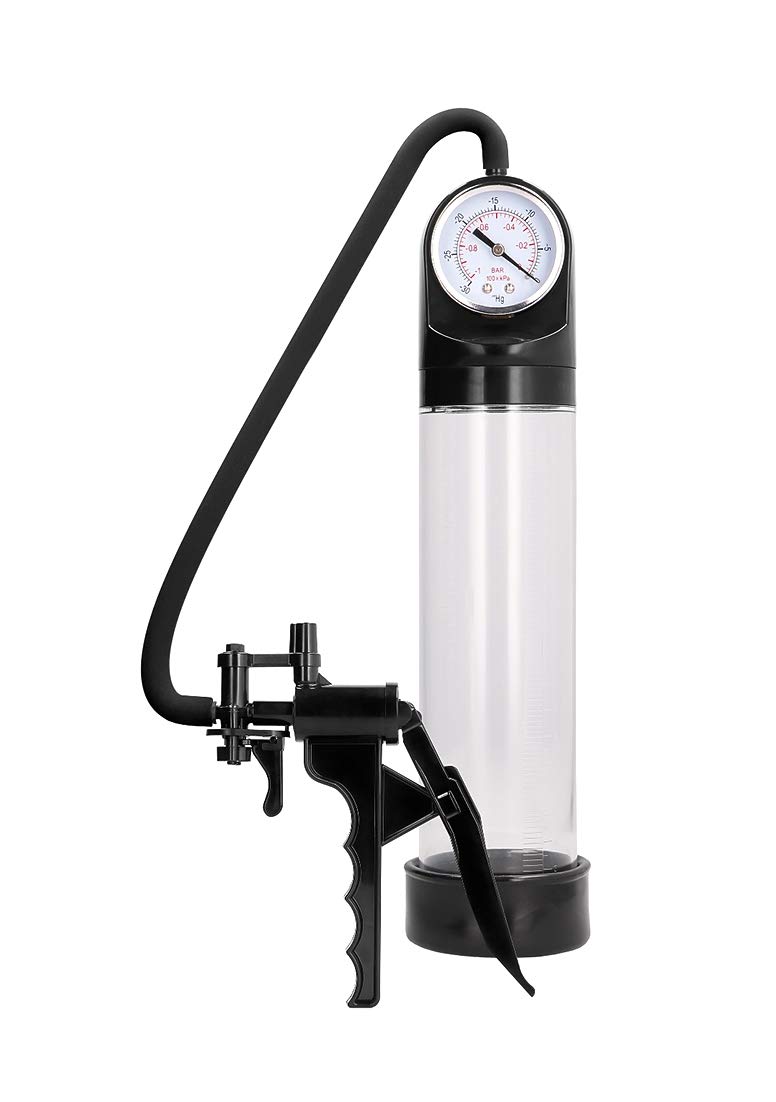 Pumped By Shots - Bomba De Pene Elite Con Indicador Avanzado De Psi - Transparente 387 g