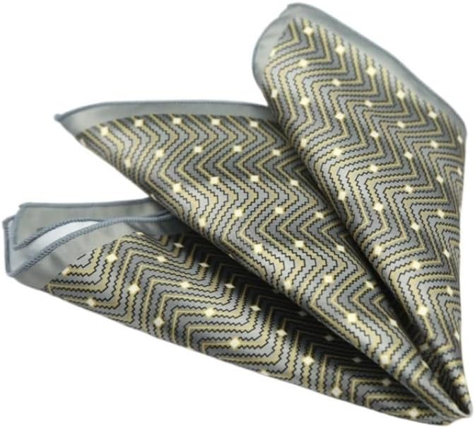 Men's Retro Printed Pocket Square Gentleman's Accessory Chest Versatile