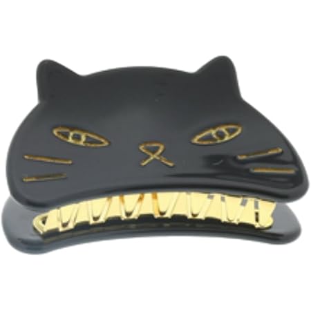 Amazon Ree Mee ヘアクリップ ネコ顔 バンスクリップ ヘアバレッタ 猫 バレッタ 髪留め ヘアアクセサリー ネコ ヘアーアクセサリー ネコ グッズ ヘアー クリップ ブラック バレッタ クリップ 通販