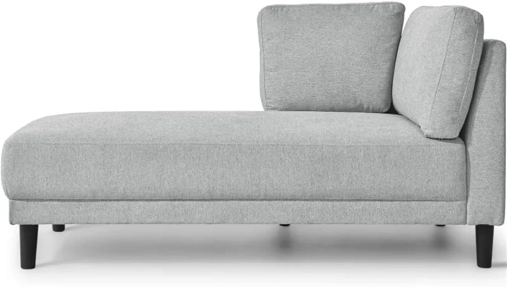 65" Fabric Corner Lounge Chair, Upholstered Indoor Chaise for Bedroom,Office,Living Room Sofa