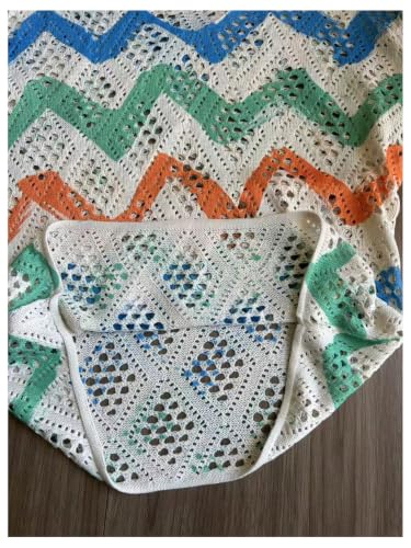 Image of Verdusa Women's Crochet Beach Summer Sweater 3 /4 Length Sleeve Boho Off The Shoulder Tops