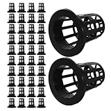 EPIGEIST 水耕栽培用メッシュネットポット 100個セット ガーデン水耕栽培バスケット 根の酸素供給促進 植物育成向け 園芸用プラスチックネッ