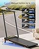 Walking Pad Treadmill with 15% Incline & Dual LED Display, 4 in 1 Walking Pad with Handle Bar, 3.5HP Foldable Treadmill with Incline, Treadmills for Home 350LBS, 4 Adjustable Incline, RGB Light