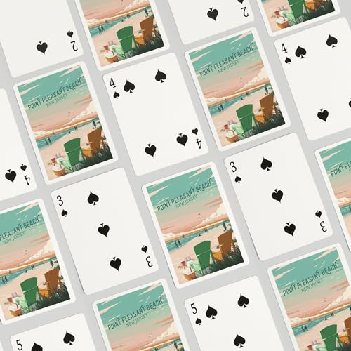 Lantern Press Point Pleasant Beach Baraja Poker 52 Cartas miniatura 4