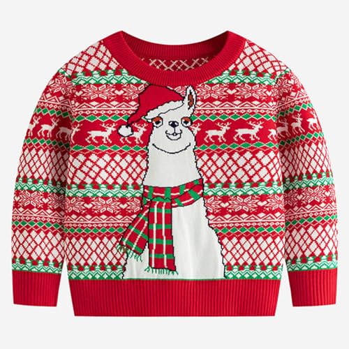 Knemksplanet Ugly Christmas Sweater for Toddler Baby Boys Girls Knit Sweater Kids Pullover Sweater Shirt Winter Warm Coat2