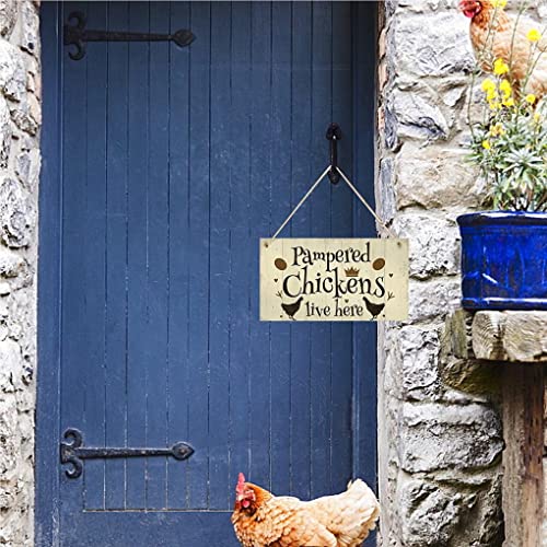 IOIUSKKU 6 X (Multi) Hühnerstall Schild Attraktives Design Hängeschilder Gartenschilder Nr.2 – Bild 5