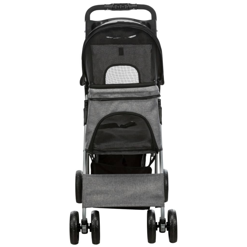 TRIXIE Poussette pliable pour animaux de compagnie Gris