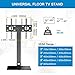 PERLESMITH Universal Floor TV Stand/Base with Swivel Mount for Most 32-70 inch LCD LED TVs - Height Adjustable, Cable Management and Space Saving, VESA 600x400mm, Perfect for Corner & Bedroom