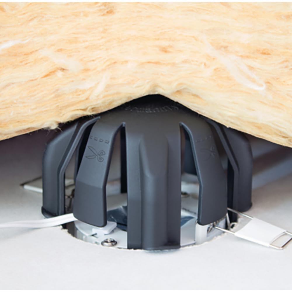 HellermannTyton SPOTCLIP III H50MM Lot de 10 Couvercle downlight