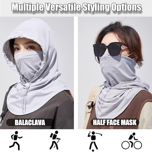 Image of 4 Pcs Cooling Summer Balaclava Face Mask for Men Women