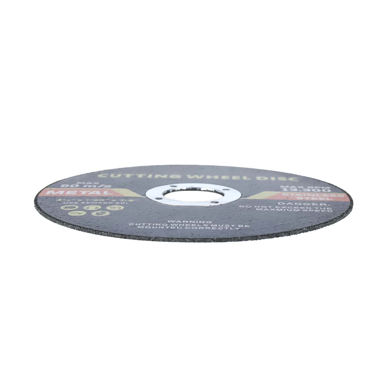 Paquete de 100 ruedas de corte de 4-1/2 pulgadas, rueda de corte de metal y acero inoxidable de 4-1/2 x 7/8 pulgadas, disco de corte de metal fino para amoladora angular de corte de metal