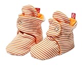 Zutano Baby Girls' Candy Stripe Bootie, Orange, 18 Months