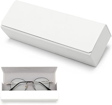 Amazon | [Morydovs] 白 メガネケース おしゃれ 眼鏡ケース ハード眼鏡