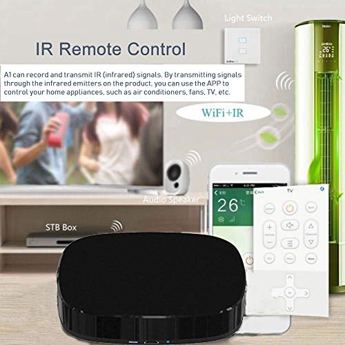 Docooler A1 Controle remoto residencial universal inteligente IR WiFi Controle remoto inteligente au